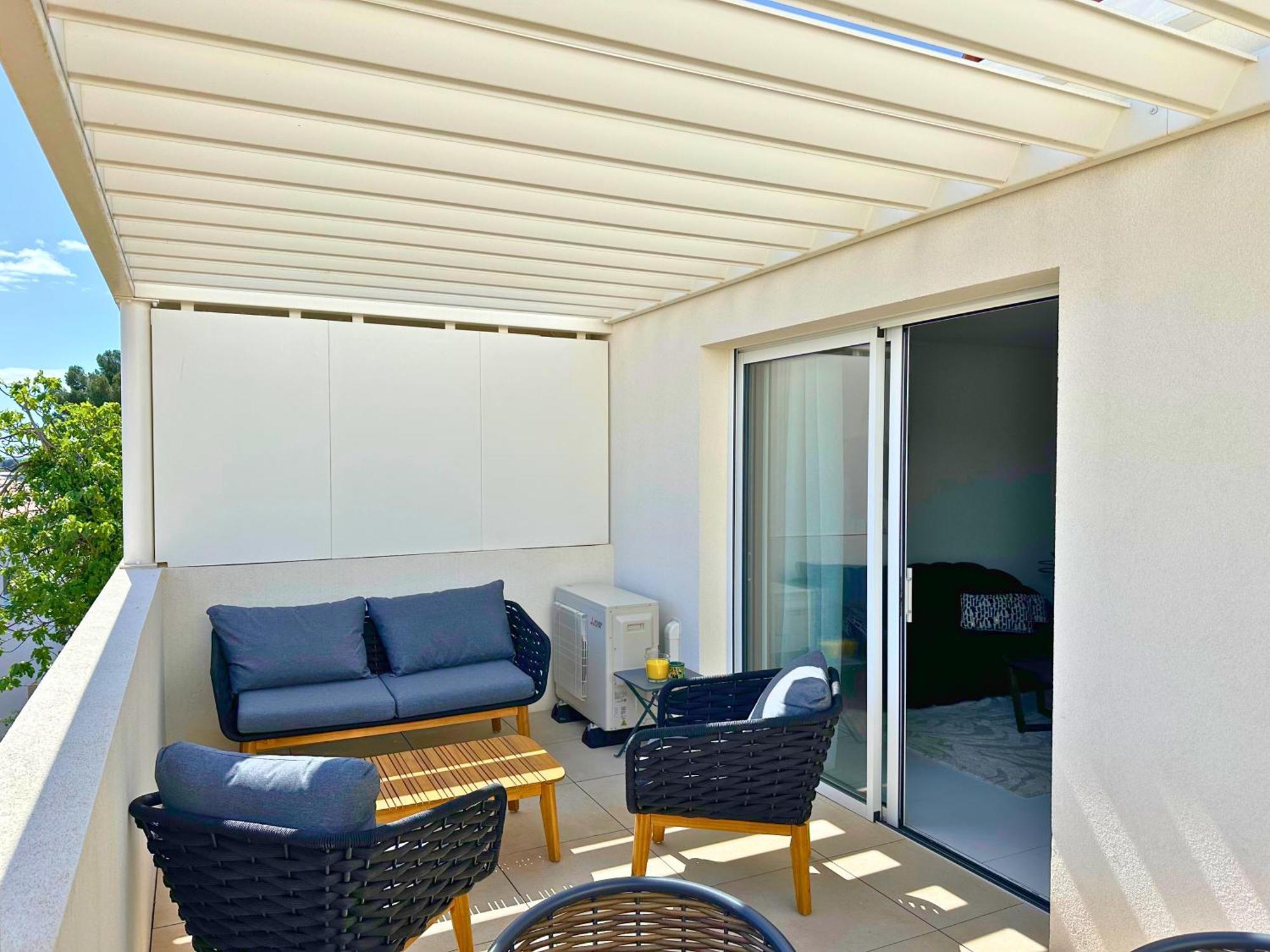 Le Square D'Evan - Appartement De Standing - Grande Terrasse Exterieure - Climatisation Saint-Aunes Εξωτερικό φωτογραφία